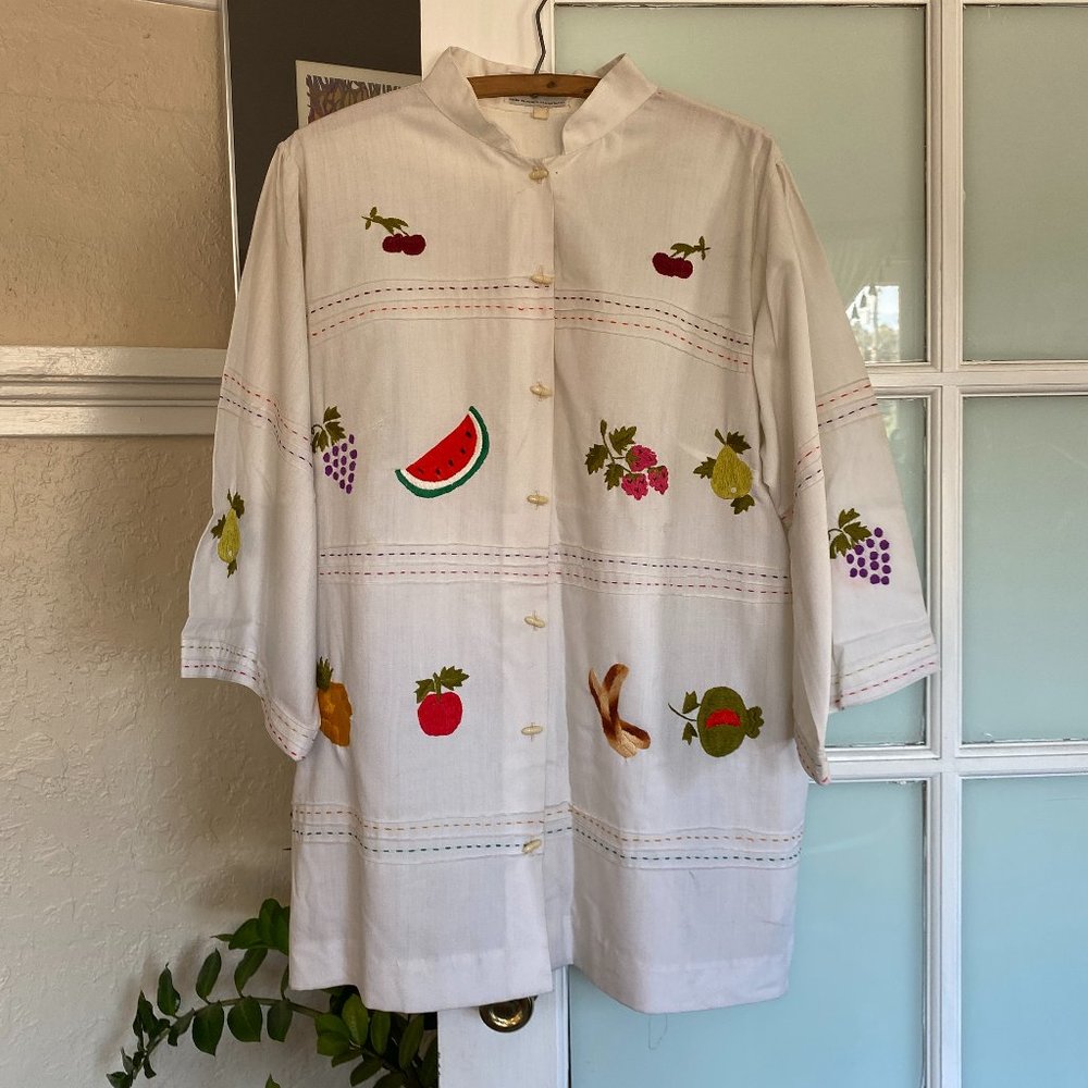 Vintage La Casa de Josefa Mexican folk top